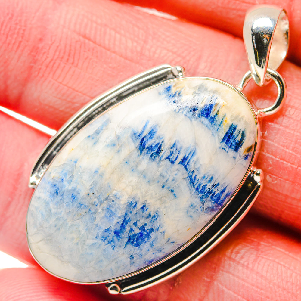 Blue Scheelite Pendants handcrafted by Ana Silver Co - PD18110