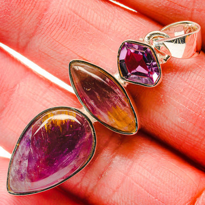 Cacoxenite Amethyst Pendants handcrafted by Ana Silver Co - PD18115