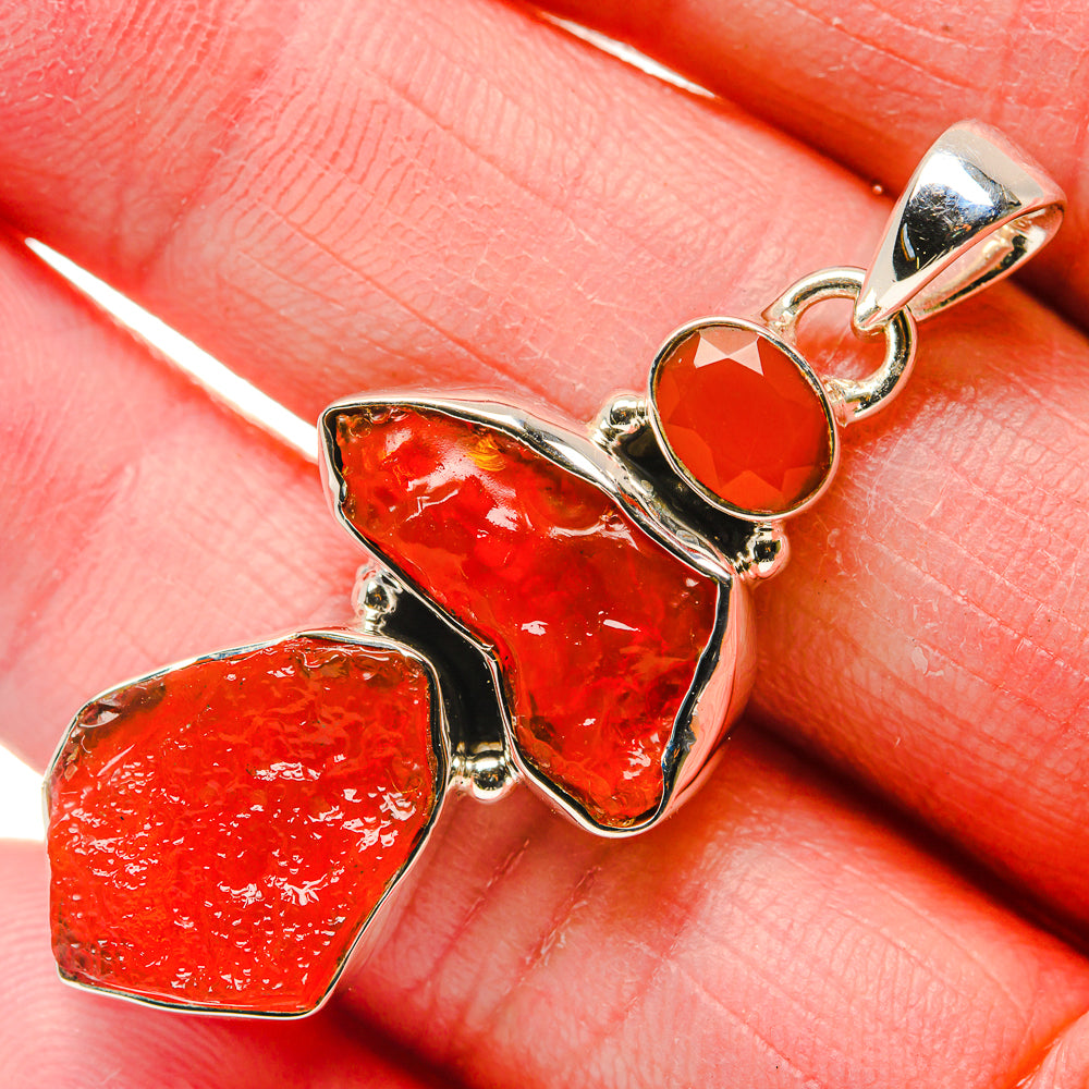 Carnelian Pendants handcrafted by Ana Silver Co - PD18116