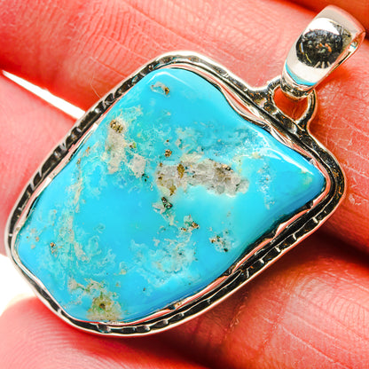 Arizona Turquoise Pendants handcrafted by Ana Silver Co - PD18127