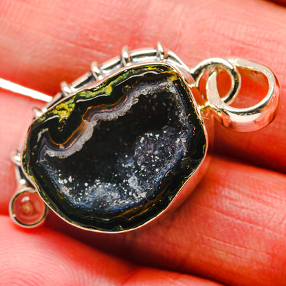 Coconut Geode Slice Pendants handcrafted by Ana Silver Co - PD18136