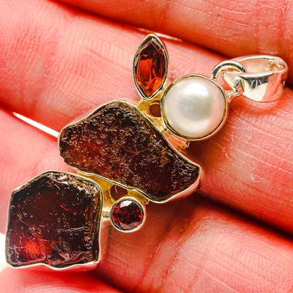 Garnet Pendants handcrafted by Ana Silver Co - PD18140