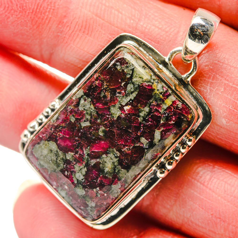 Russian Eudialyte Pendants handcrafted by Ana Silver Co - PD18142