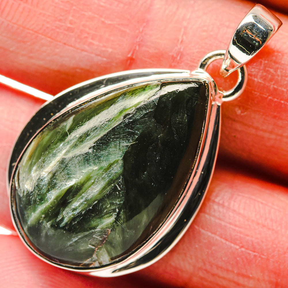 Seraphinite Pendants handcrafted by Ana Silver Co - PD18144