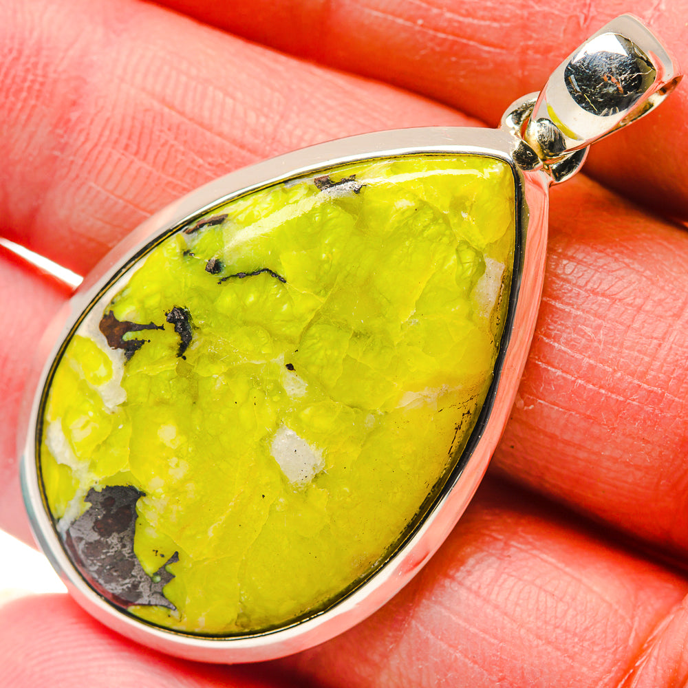 African Green Opal Pendants handcrafted by Ana Silver Co - PD18146
