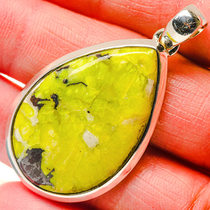 African Green Opal Pendants handcrafted by Ana Silver Co - PD18146