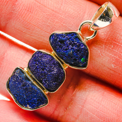Azurite Pendants handcrafted by Ana Silver Co - PD18152