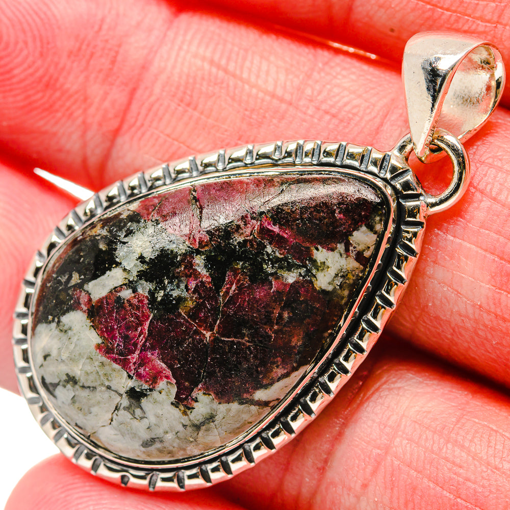 Russian Eudialyte Pendants handcrafted by Ana Silver Co - PD18159