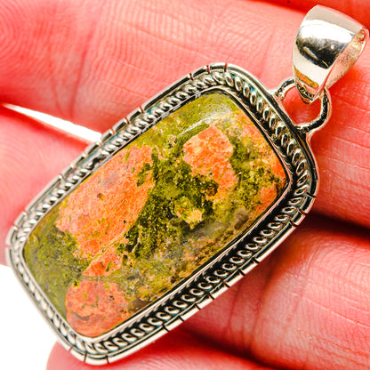 Unakite Pendants handcrafted by Ana Silver Co - PD18162