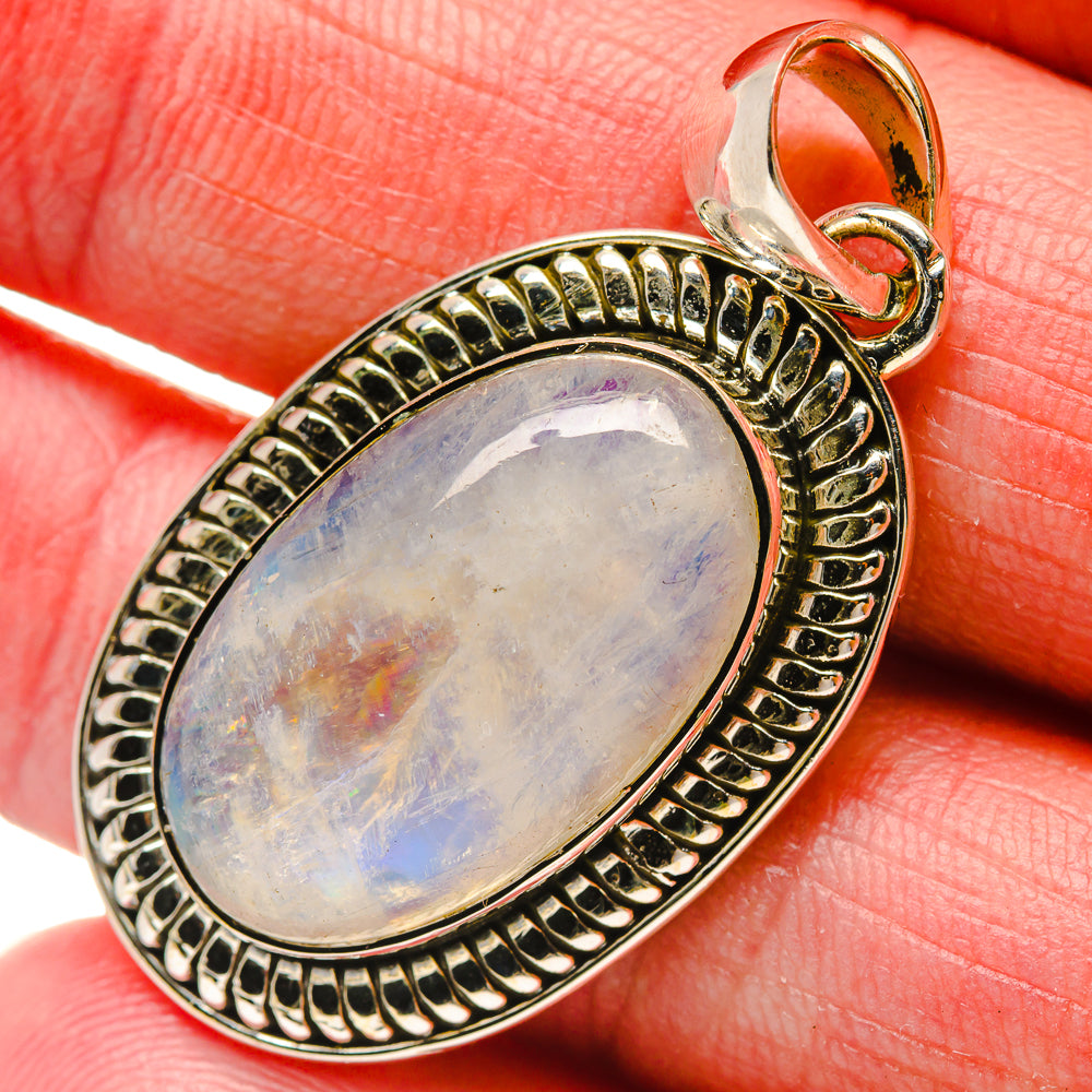 Rainbow Moonstone Pendants handcrafted by Ana Silver Co - PD18164