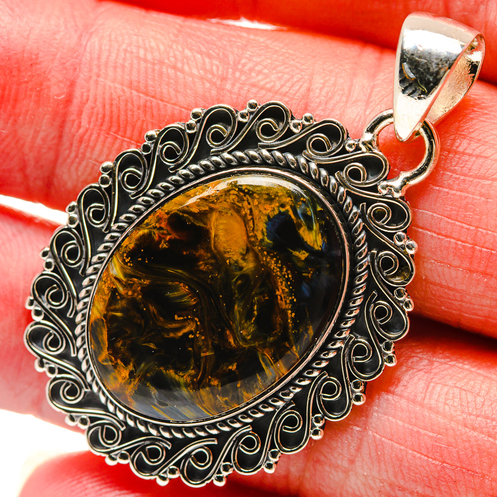 Pietersite Pendants handcrafted by Ana Silver Co - PD18168