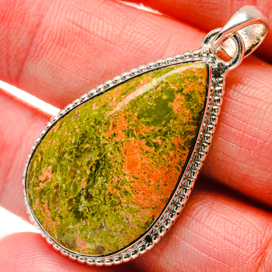Unakite Pendants handcrafted by Ana Silver Co - PD18191