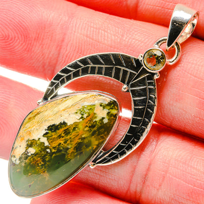 Australian Green Opal Pendants handcrafted by Ana Silver Co - PD18192