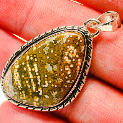Ocean Jasper Pendants handcrafted by Ana Silver Co - PD18200
