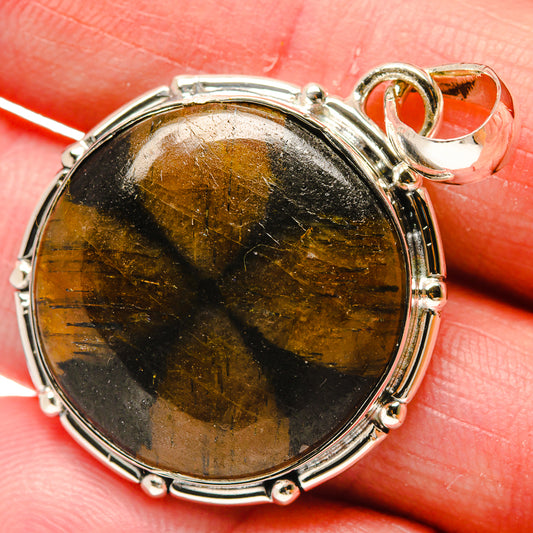 Chiastolite Pendants handcrafted by Ana Silver Co - PD18203