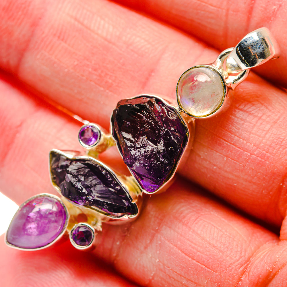 Amethyst Pendants handcrafted by Ana Silver Co - PD18216