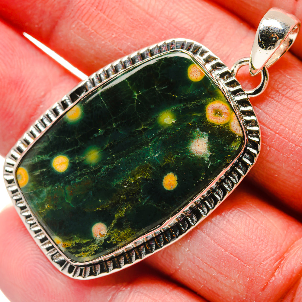 Ocean Jasper Pendants handcrafted by Ana Silver Co - PD18219