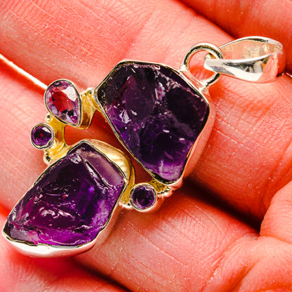 Amethyst Pendants handcrafted by Ana Silver Co - PD18221