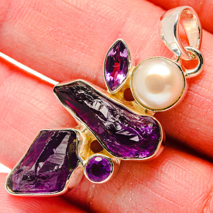 Amethyst Pendants handcrafted by Ana Silver Co - PD18223