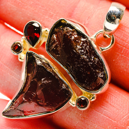 Garnet Pendants handcrafted by Ana Silver Co - PD18224