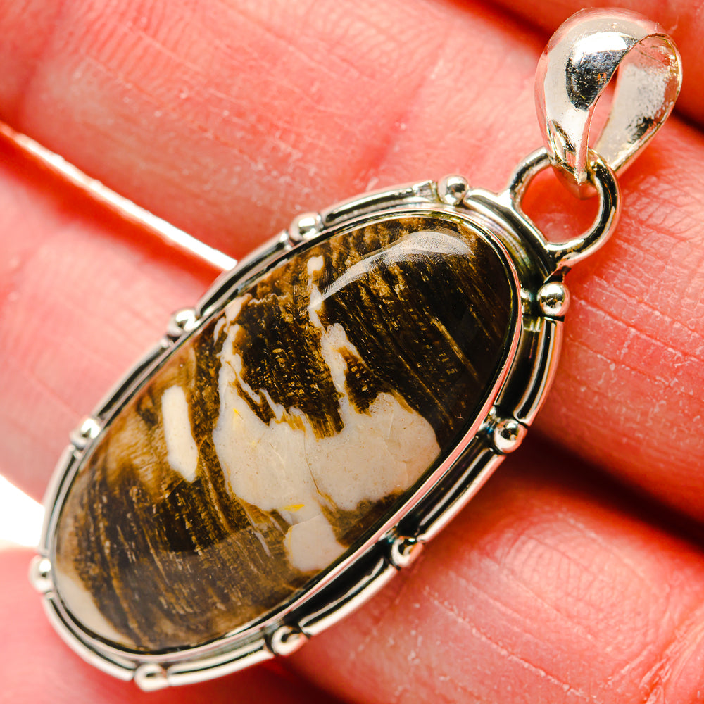 Peanut Wood Jasper Pendants handcrafted by Ana Silver Co - PD18228