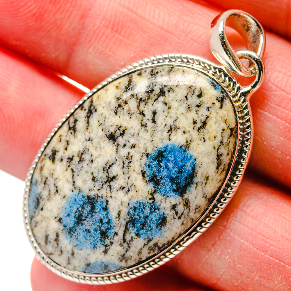 K2 Blue Azurite Pendants handcrafted by Ana Silver Co - PD18230