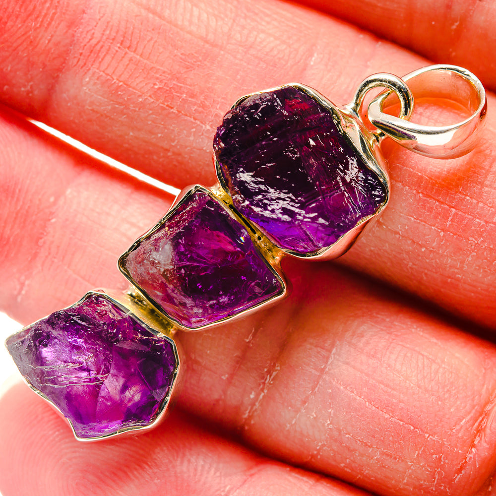 Amethyst Pendants handcrafted by Ana Silver Co - PD18231