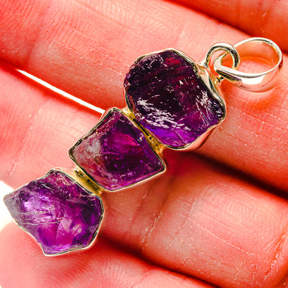 Amethyst Pendants handcrafted by Ana Silver Co - PD18231