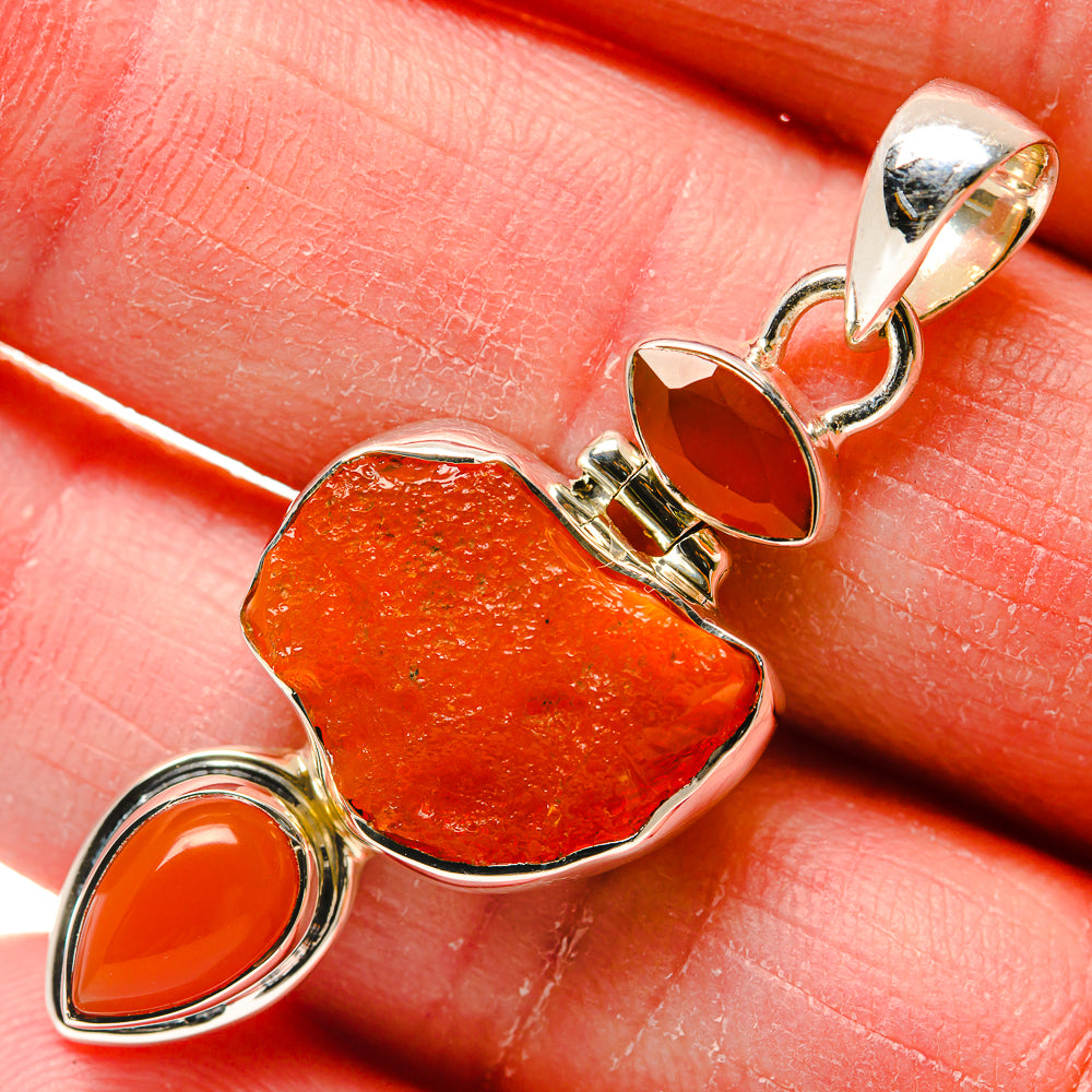 Carnelian Pendants handcrafted by Ana Silver Co - PD18232