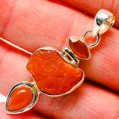 Carnelian Pendants handcrafted by Ana Silver Co - PD18232