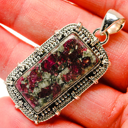 Russian Eudialyte Pendants handcrafted by Ana Silver Co - PD18236