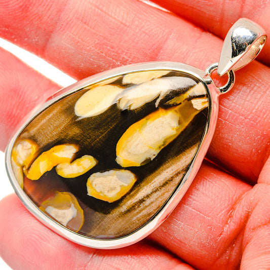 Peanut Wood Jasper Pendants handcrafted by Ana Silver Co - PD18240