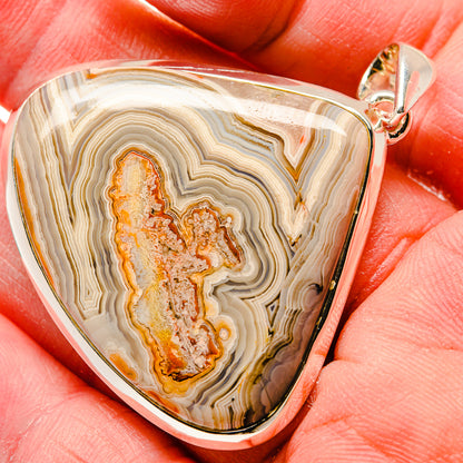 Laguna Lace Agate Pendants handcrafted by Ana Silver Co - PD18241