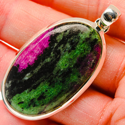 Ruby Zoisite Pendants handcrafted by Ana Silver Co - PD18245