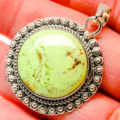 Lemon Chrysoprase Pendants handcrafted by Ana Silver Co - PD18255