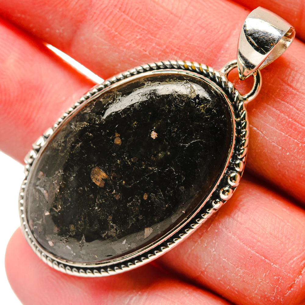 Larvikite Pendants handcrafted by Ana Silver Co - PD18257