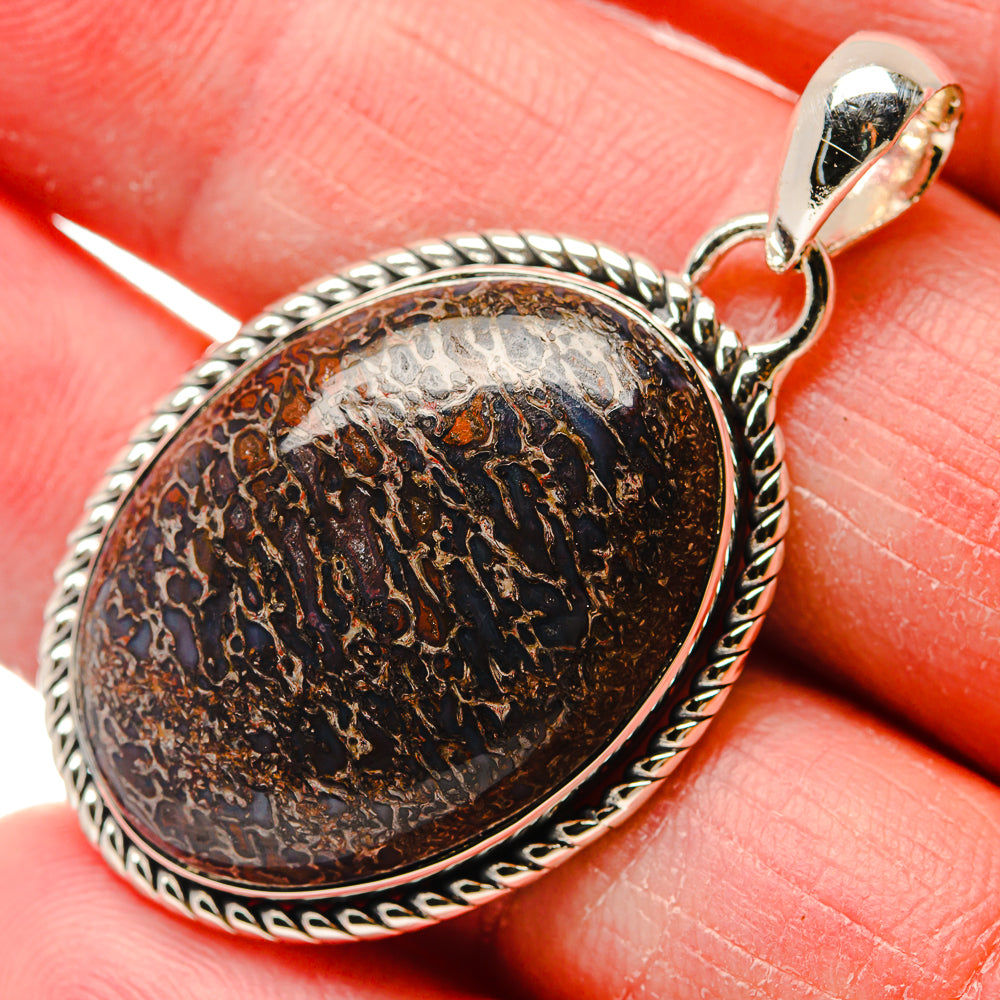 Dinosaur Bone Pendants handcrafted by Ana Silver Co - PD18258