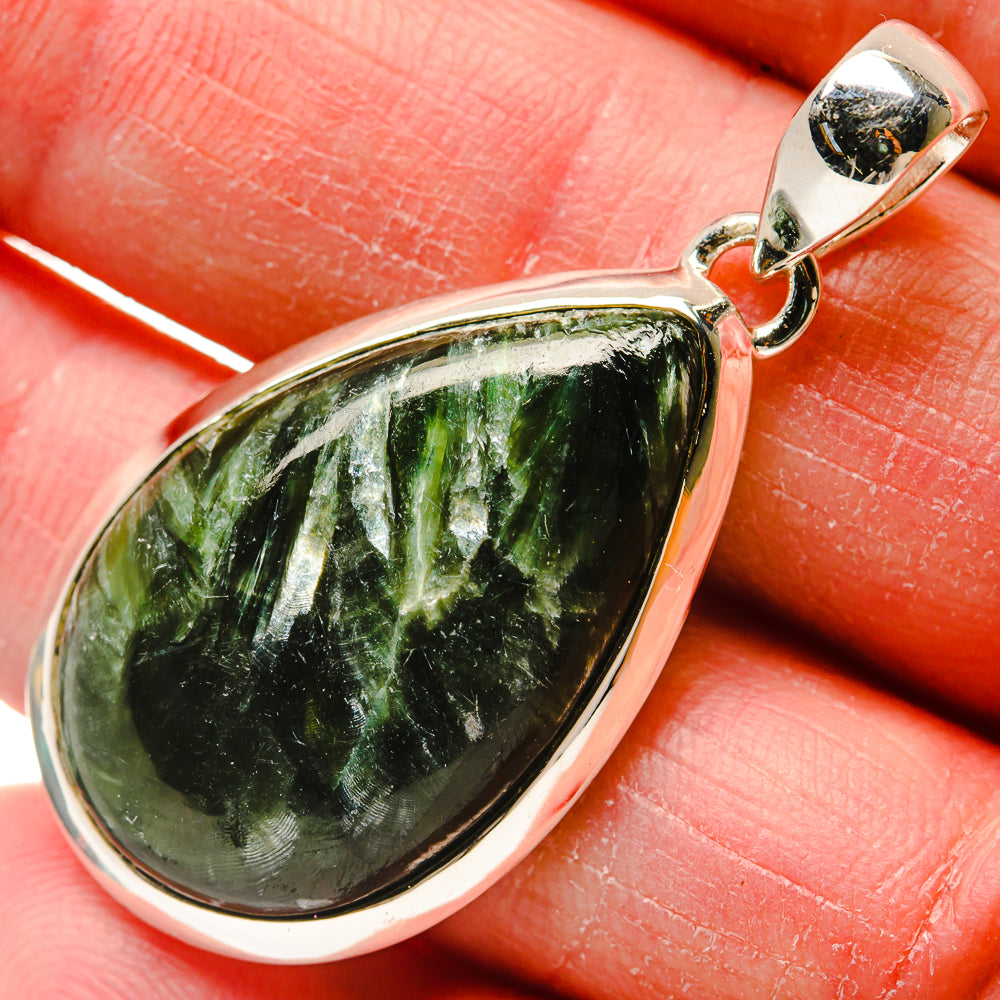 Seraphinite Pendants handcrafted by Ana Silver Co - PD18263