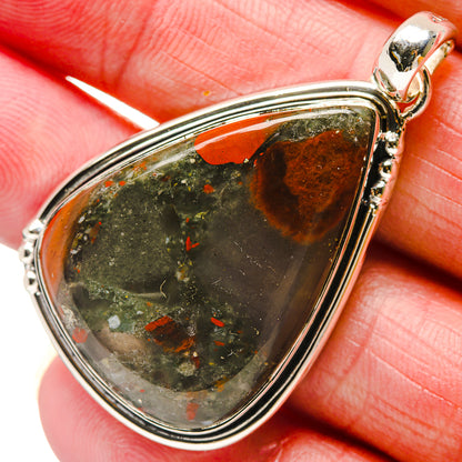 Bloodstone Pendants handcrafted by Ana Silver Co - PD18276