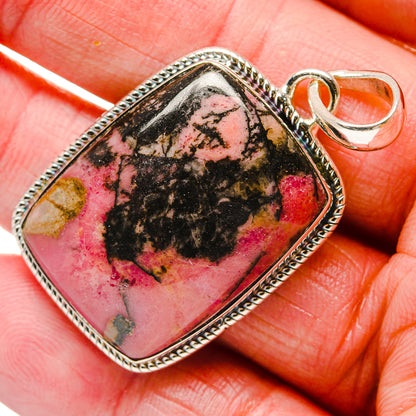 Rhodonite Pendants handcrafted by Ana Silver Co - PD18277