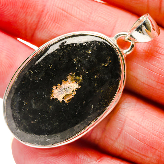 Black Agate Pendants handcrafted by Ana Silver Co - PD18278