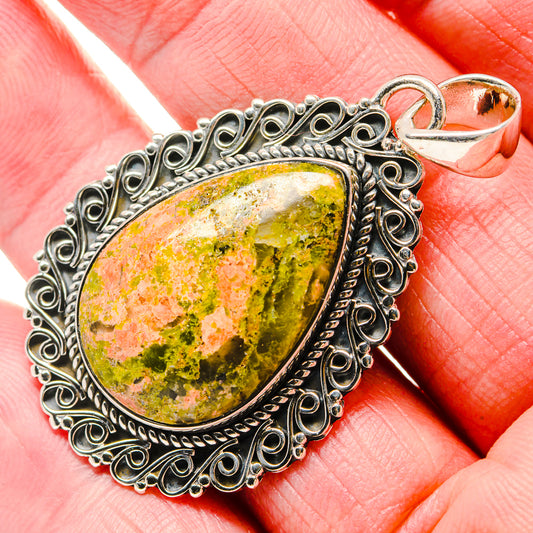 Unakite Pendants handcrafted by Ana Silver Co - PD18283