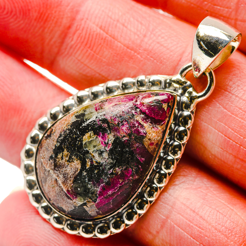 Russian Eudialyte Pendants handcrafted by Ana Silver Co - PD18287