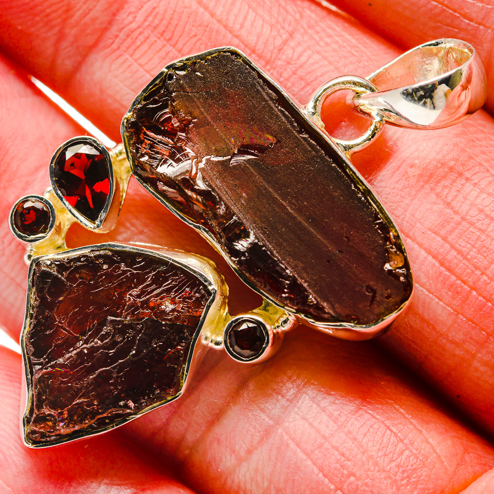 Garnet Pendants handcrafted by Ana Silver Co - PD18289