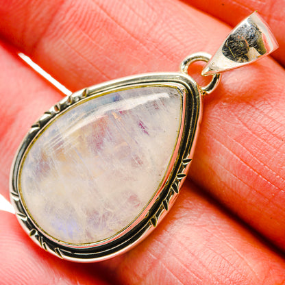 Rainbow Moonstone Pendants handcrafted by Ana Silver Co - PD18292