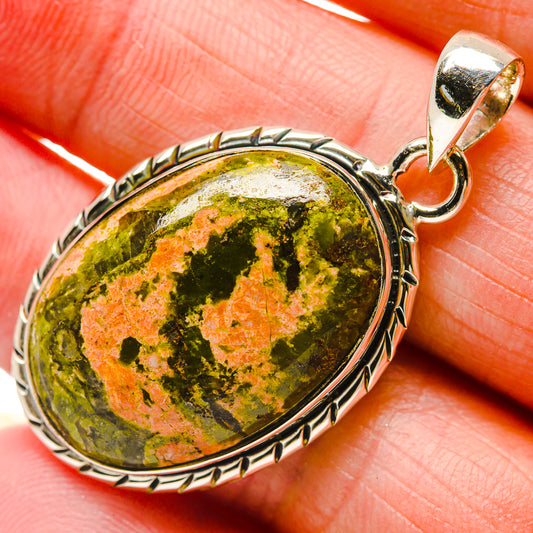 Unakite Pendants handcrafted by Ana Silver Co - PD18293