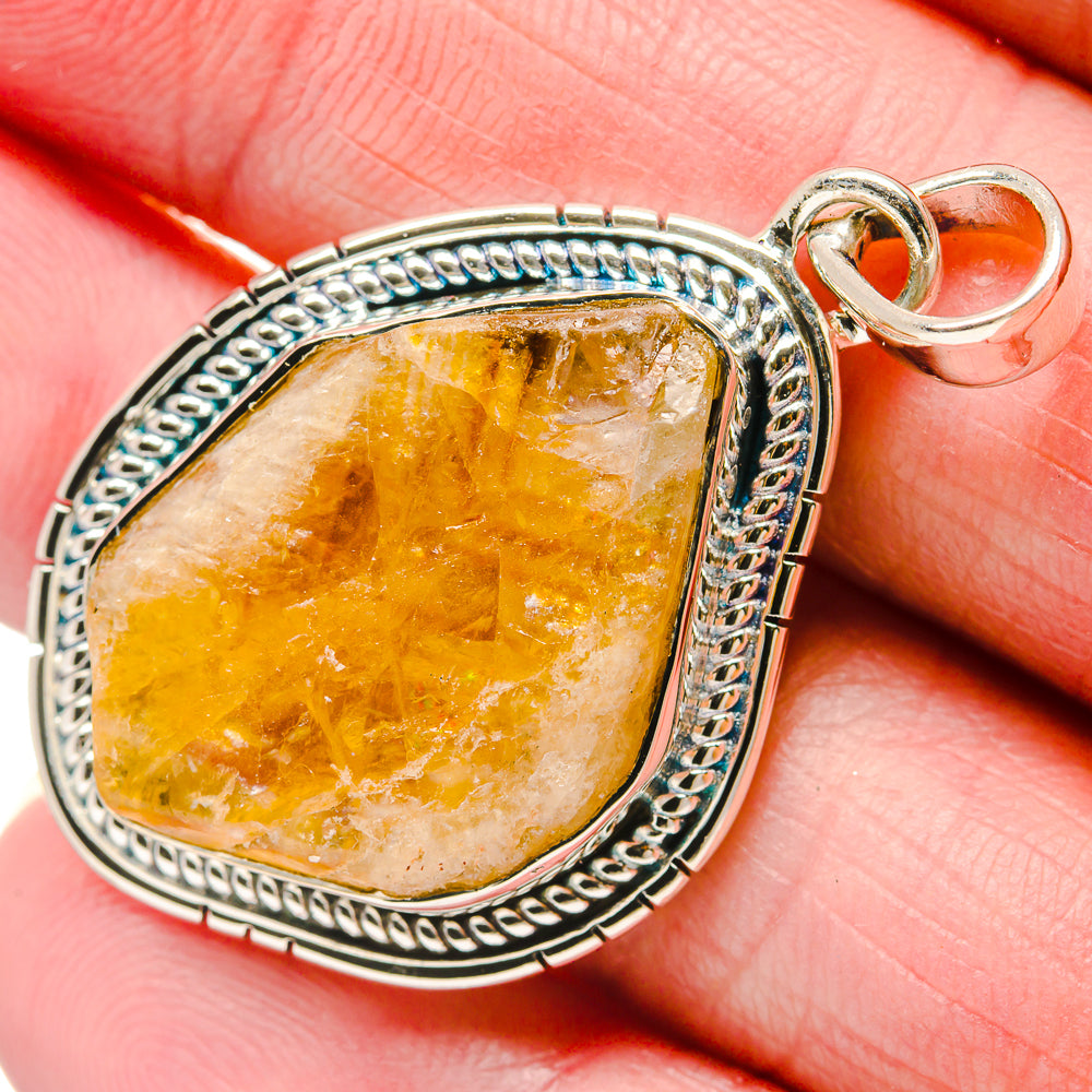 Citrine Pendants handcrafted by Ana Silver Co - PD18296