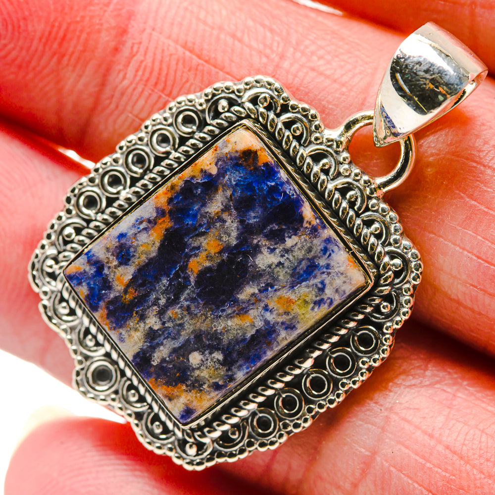 Sodalite Pendants handcrafted by Ana Silver Co - PD18297