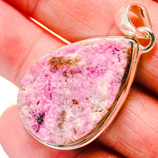 Cobalto Calcite Druzy Pendants handcrafted by Ana Silver Co - PD18300