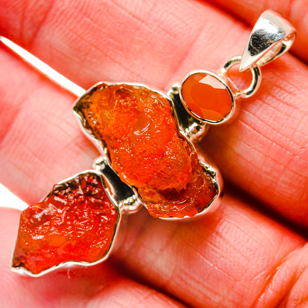 Carnelian Pendants handcrafted by Ana Silver Co - PD18301